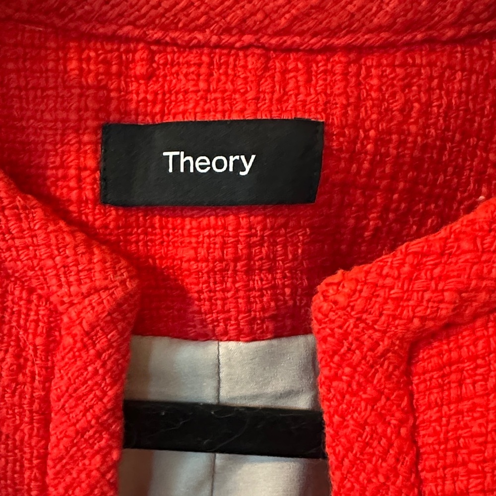 Theory Women's Red Jacket - Picture 3 of 5